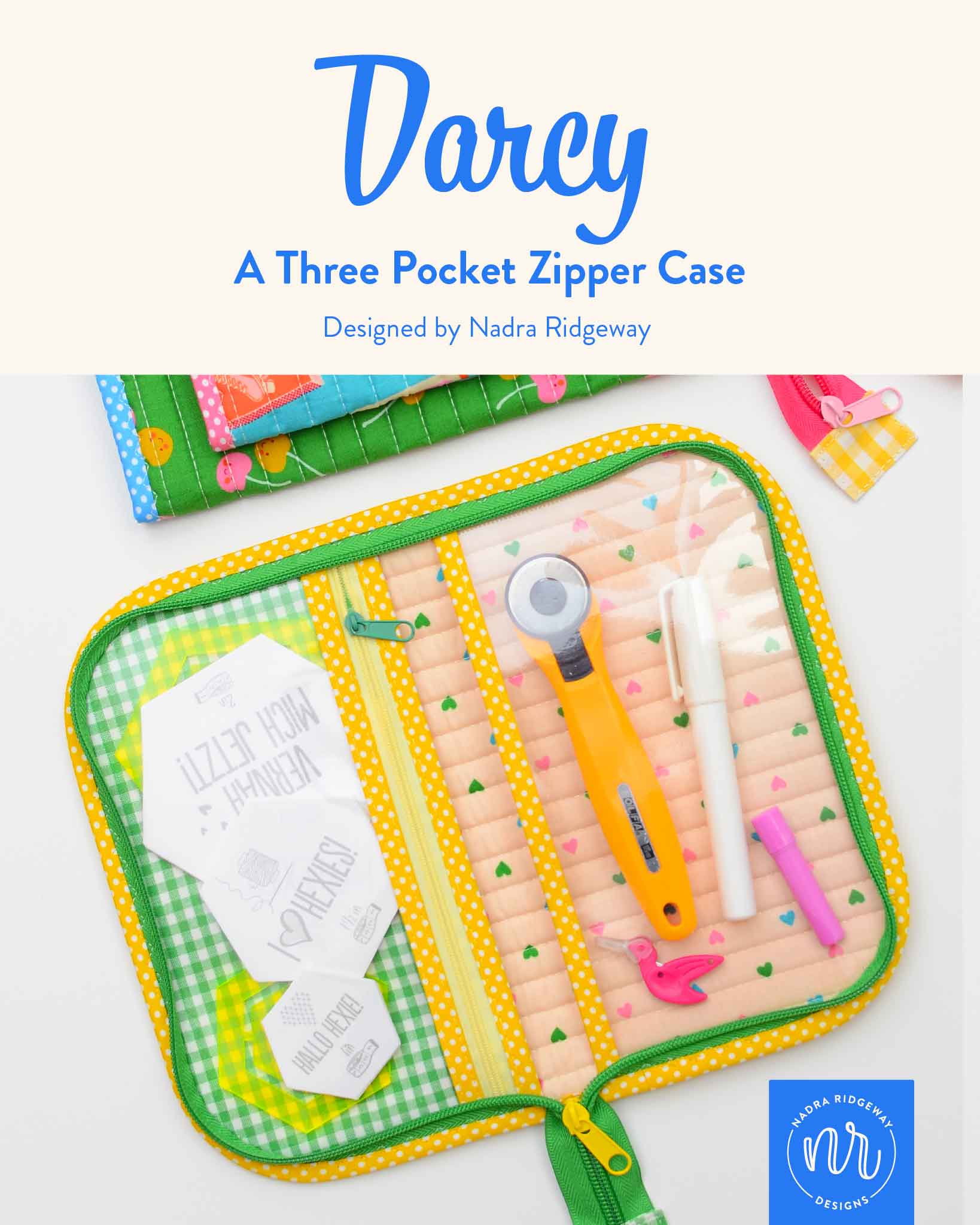 Darcy Zipper Case - PDF Sewing Pattern
