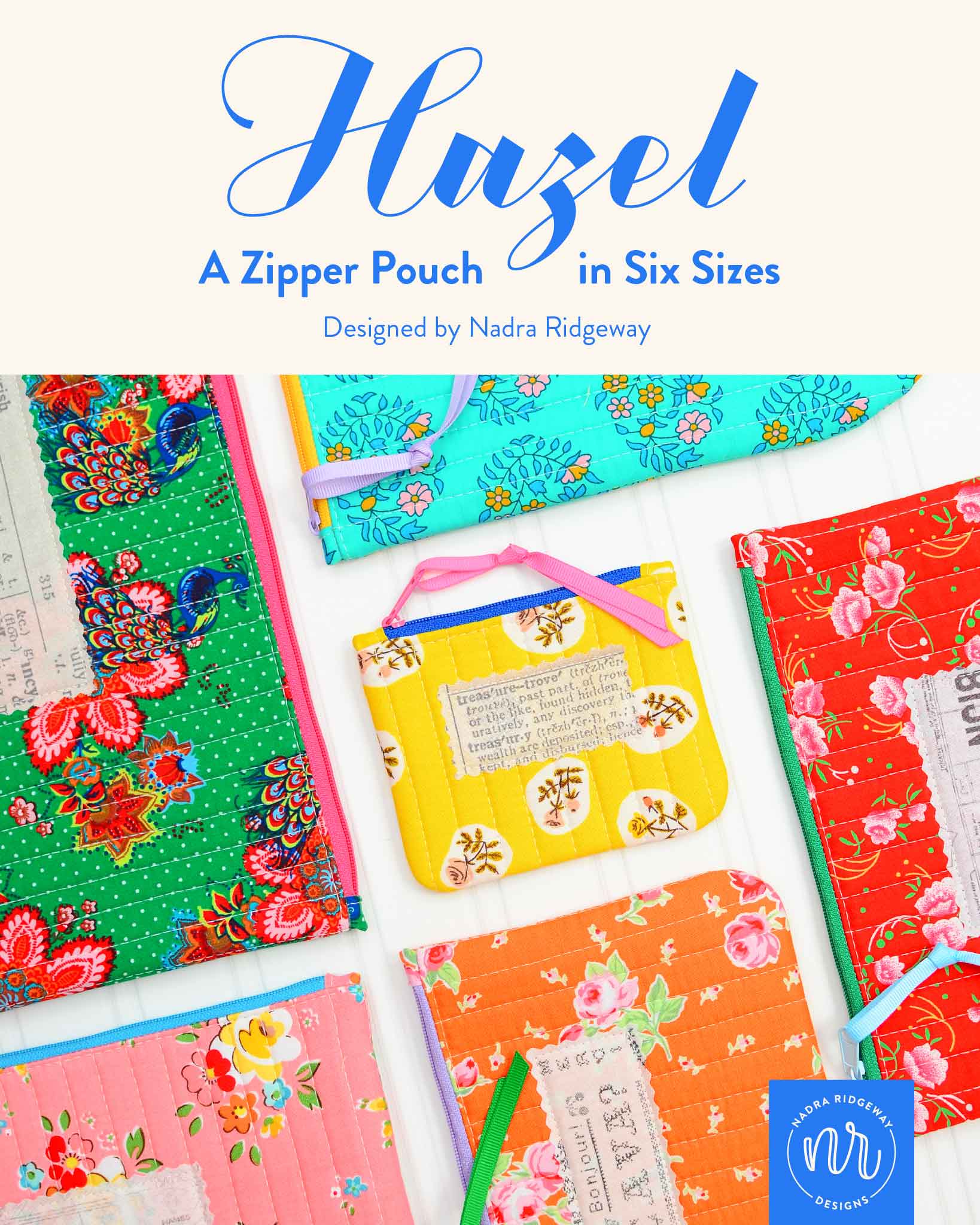 Hazel Zipper Pouch - PDF Sewing Pattern