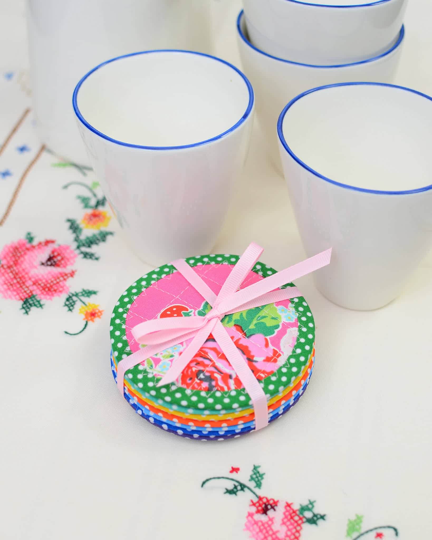 Luna Fabric Coaster - PDF Sewing Pattern