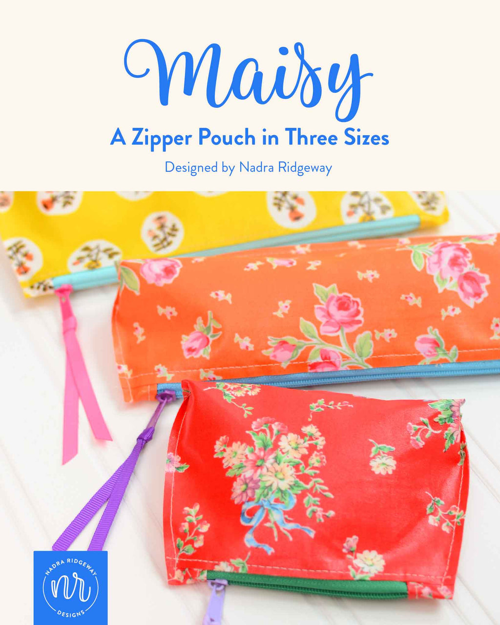 Maisy Zipper Pouch - PDF Sewing Pattern