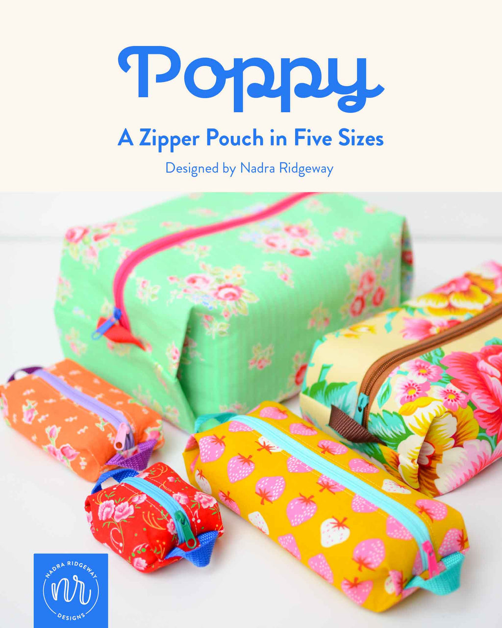Poppy Zipper Pouch - PDF Sewing Pattern